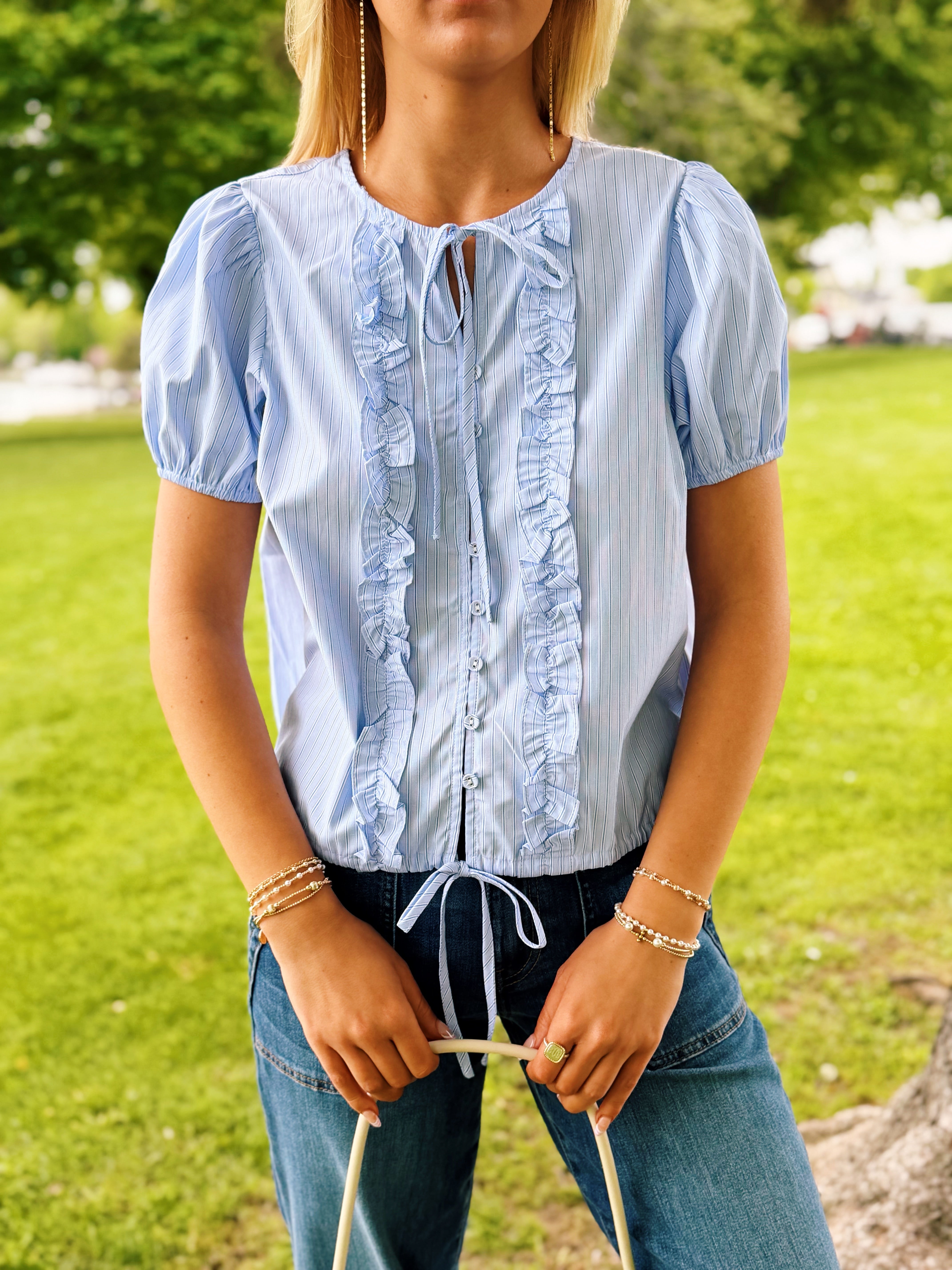 Amelia Puff Sleeve Blouse – Hap + Main