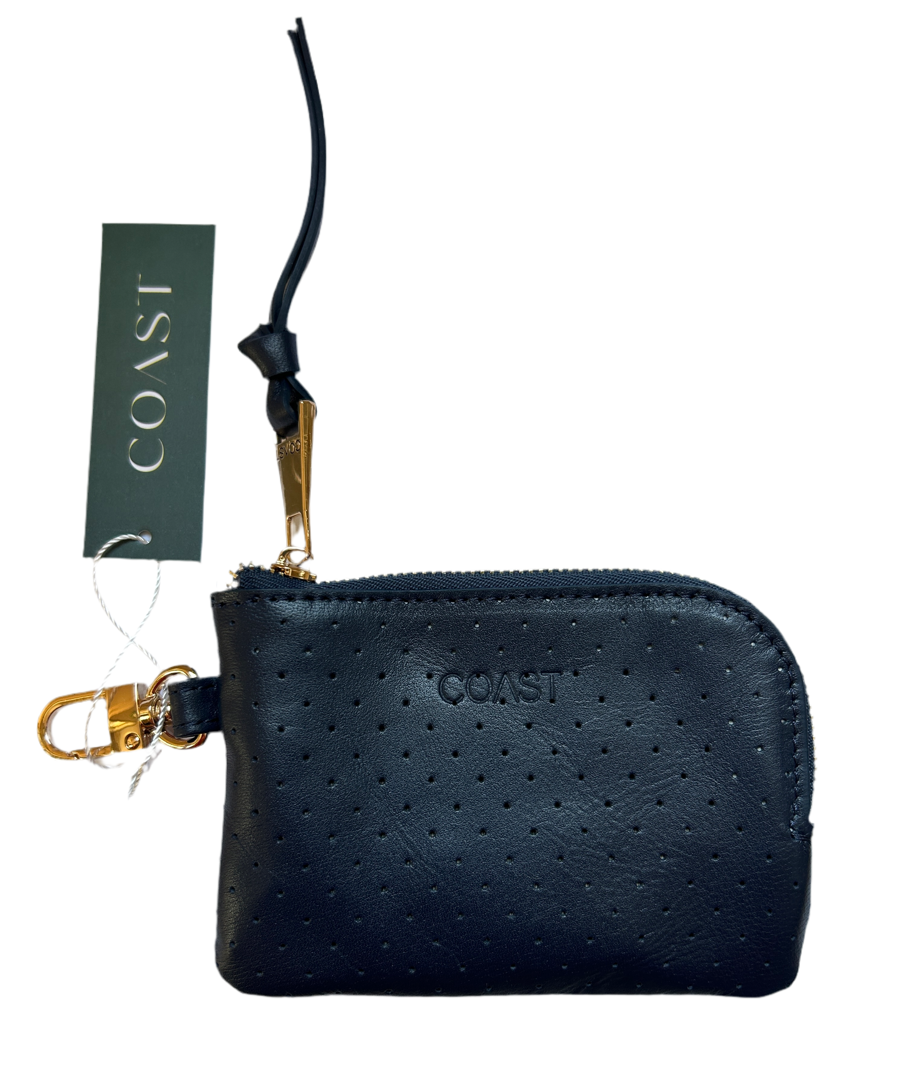 Newport Leather Zip Around Wallet: Navy – Hap + Main