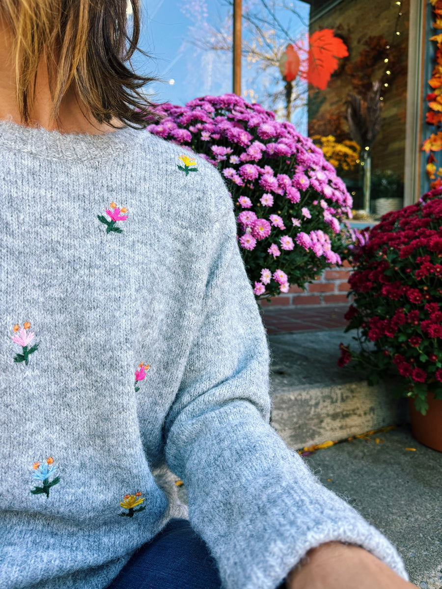Penny Floral Sweater