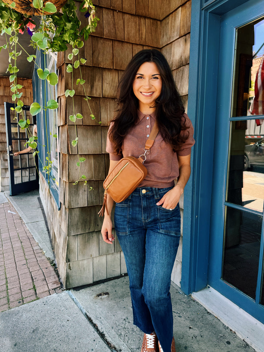 Knit Polo Top