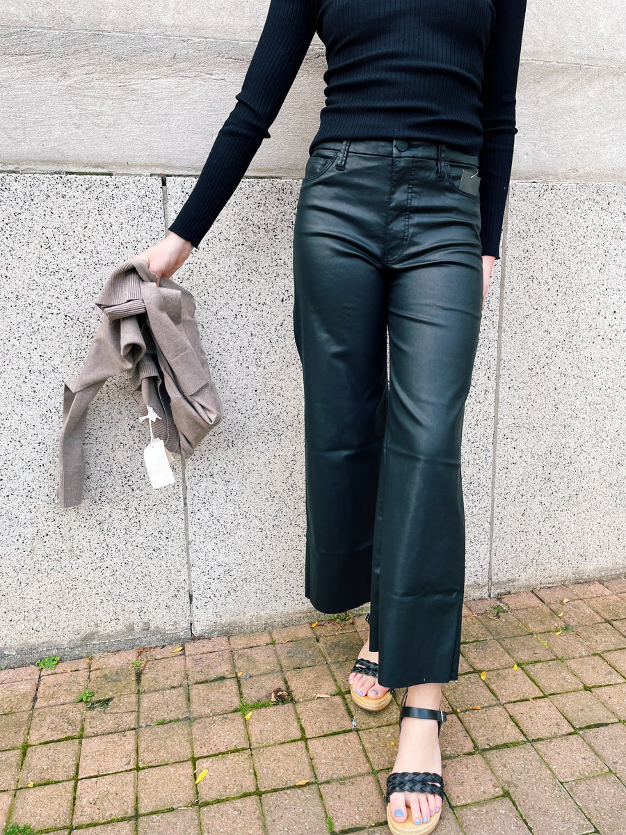 Meg Coated High Rise Wide Leg