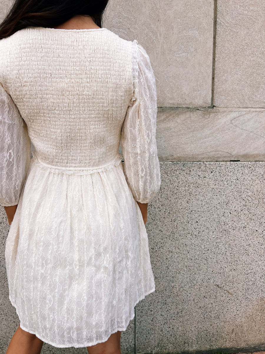 Textured Lace Dress