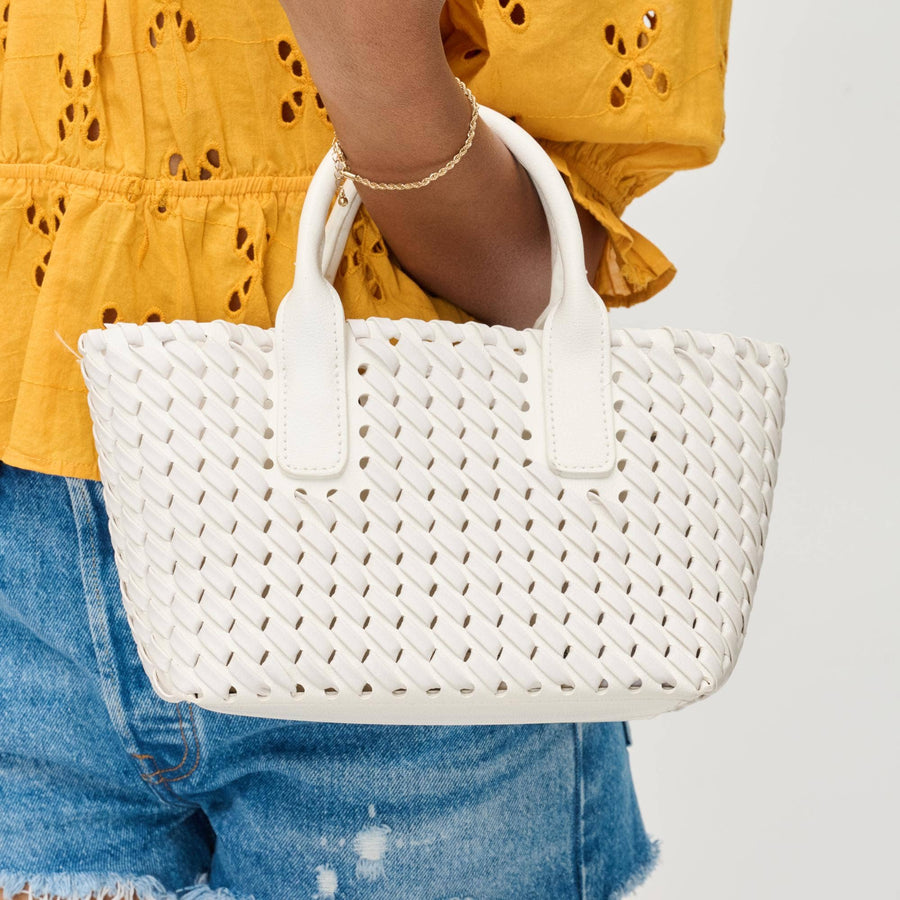 Paisley Woven Crossbody Tote