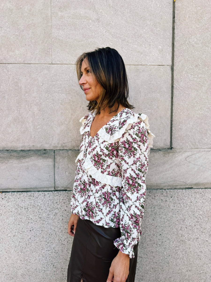 Arabella Floral Peplum Blouse