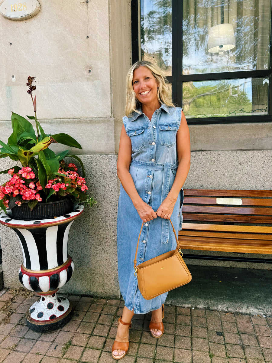 Elise Buttondown Denim Dress