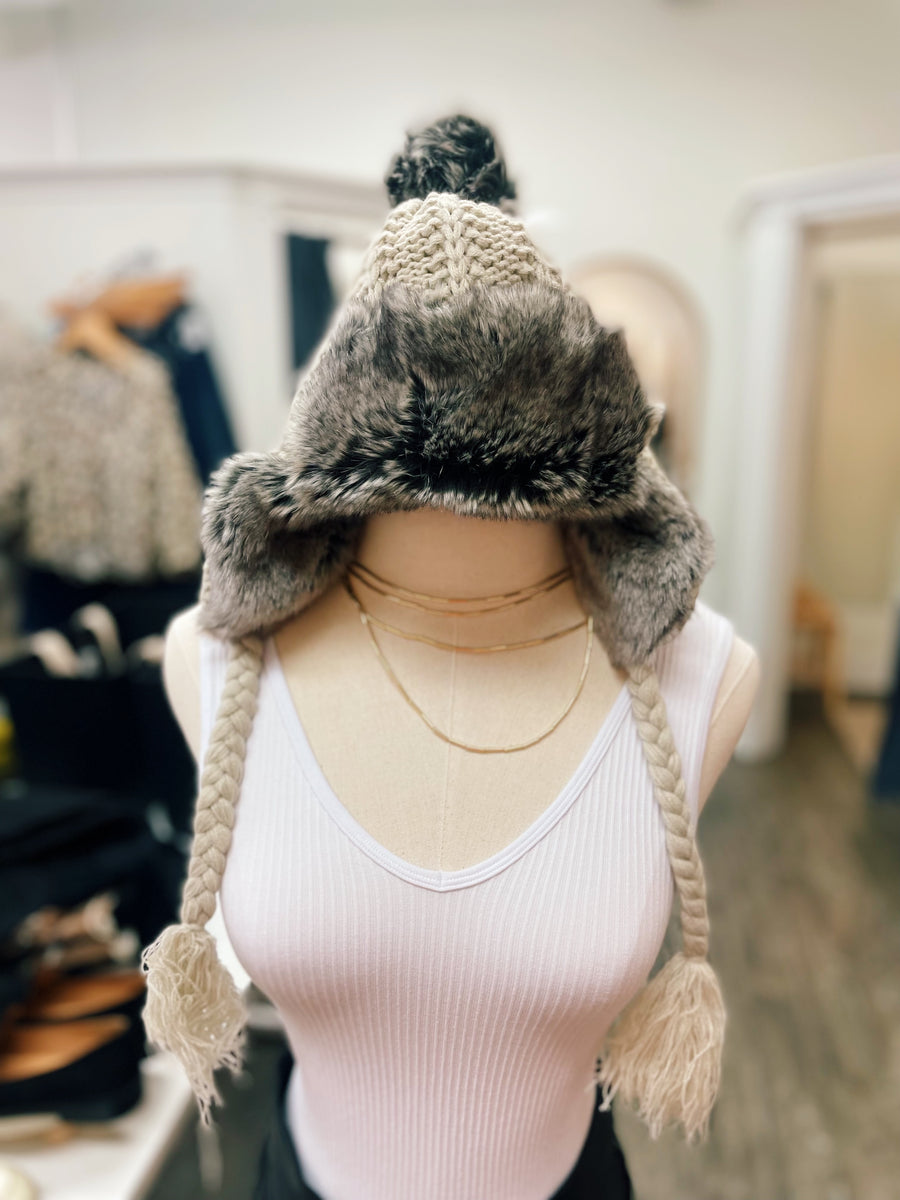 Knitted Trapper Hat