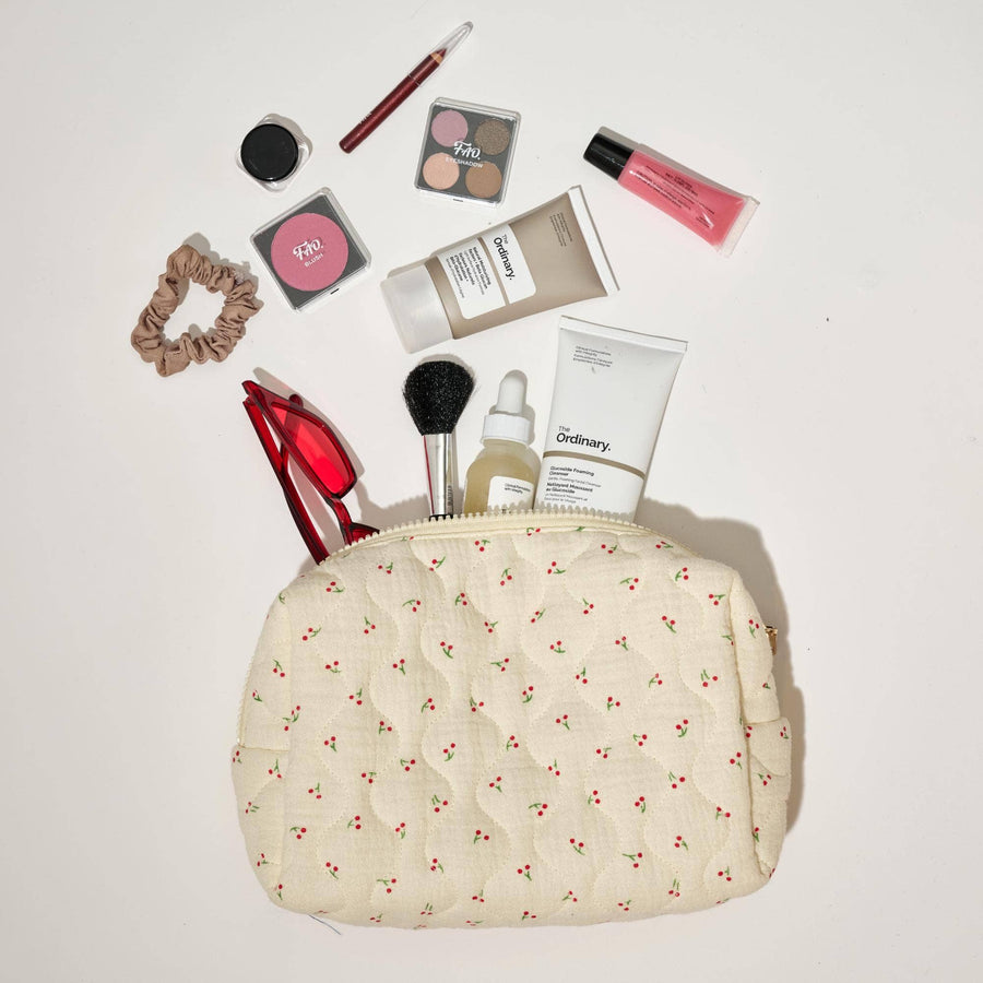 Quilted Keeper Cosmetic Pouch