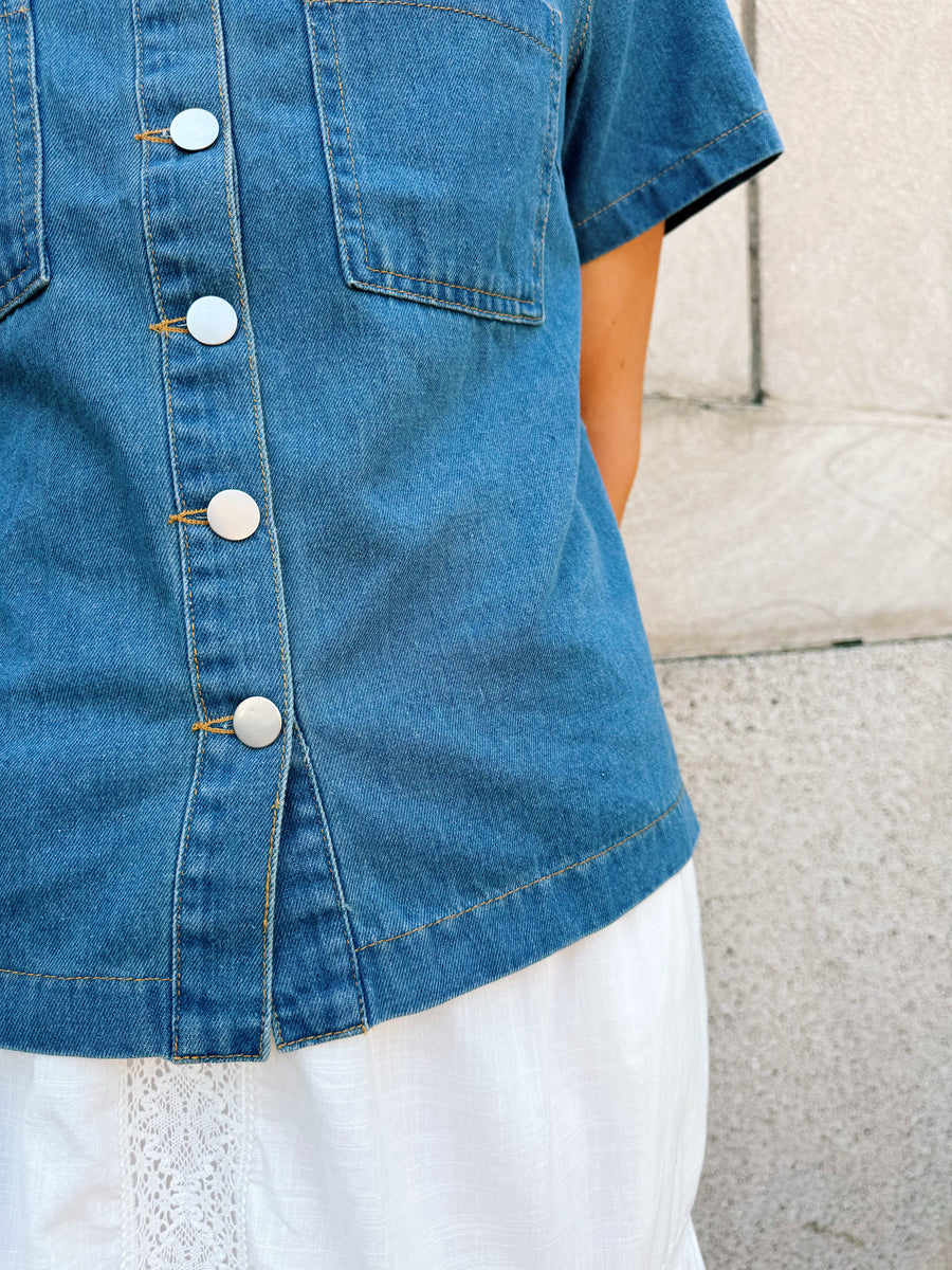 Skylar Denim Blouse
