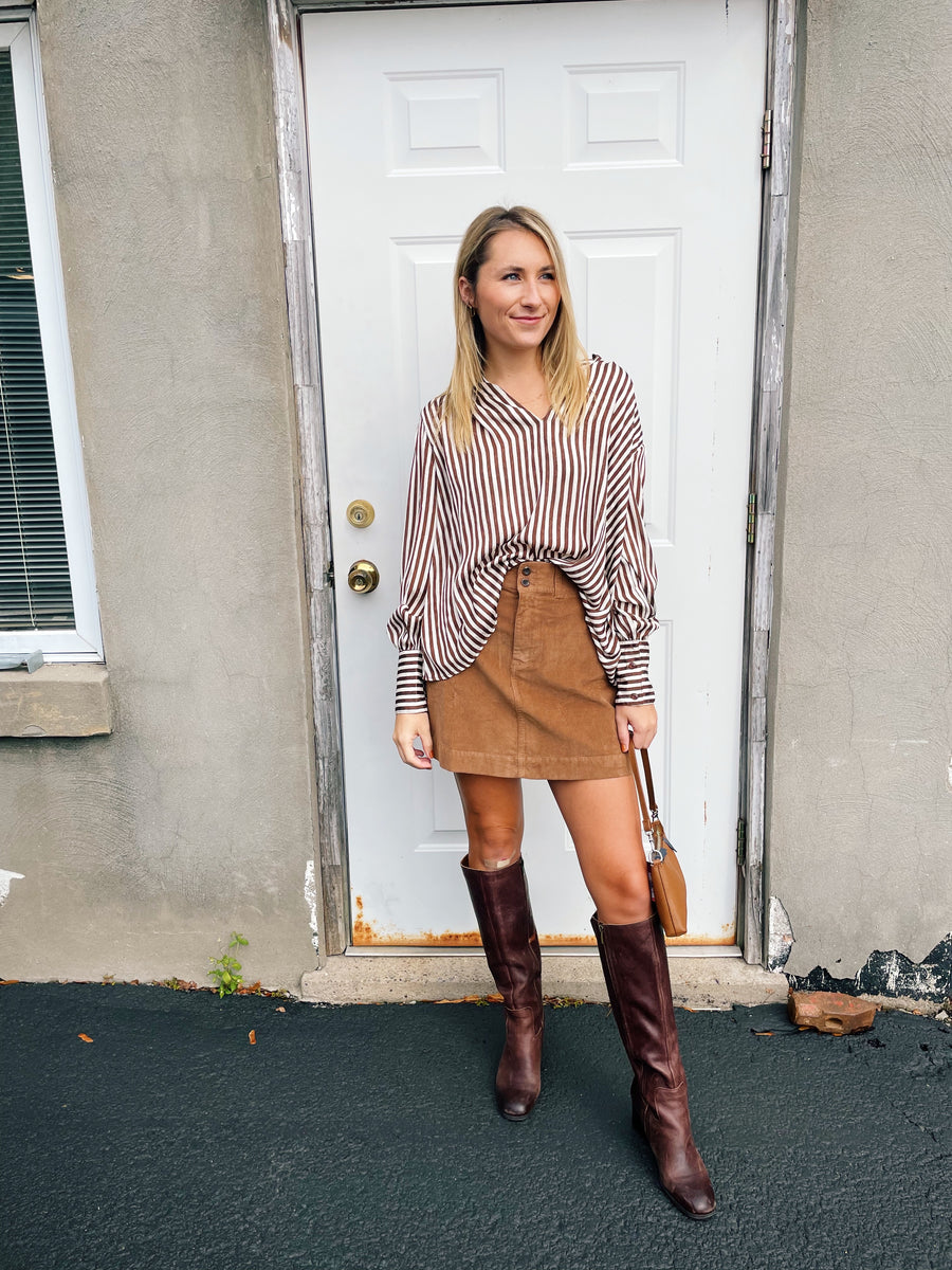 Pinstripe Blouse