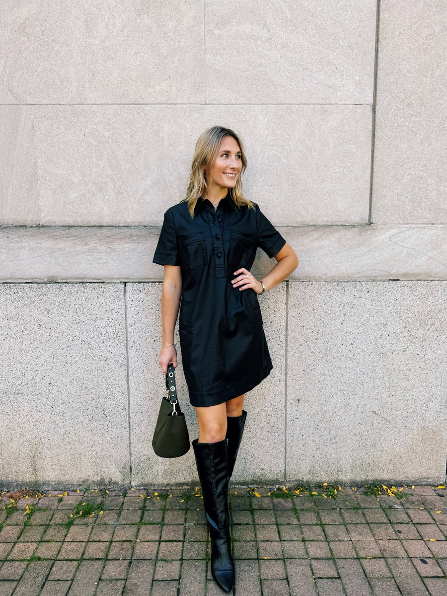 Tatiana Faux Leather Dress