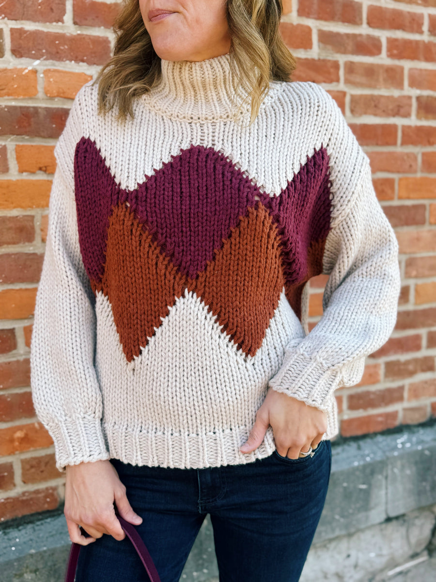 Argyle Cozy Sweater