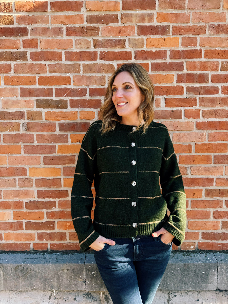 Cozy Striped Cardigan
