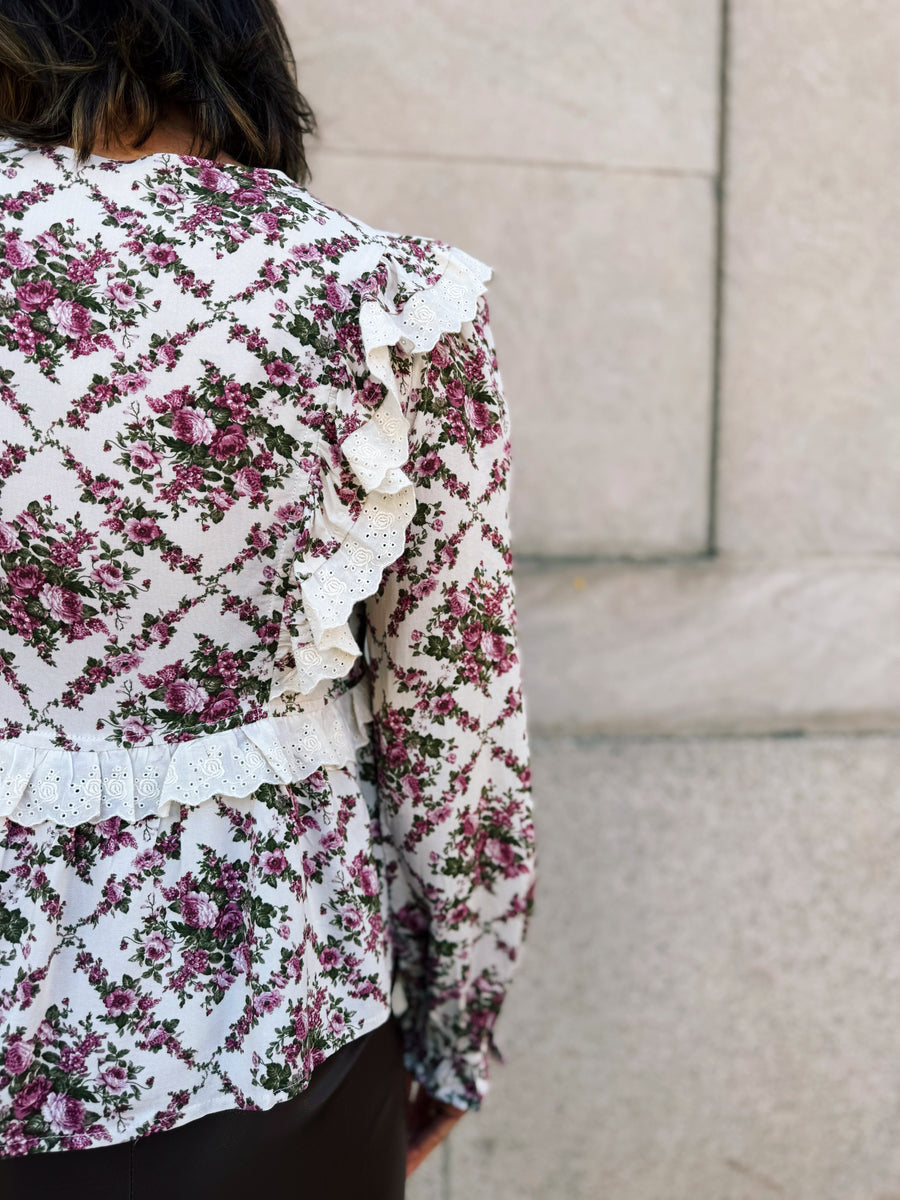 Arabella Floral Peplum Blouse