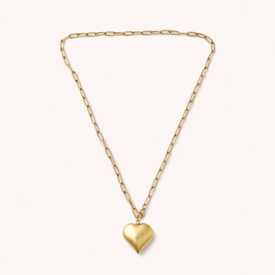 Bubble Heart Chain Necklace