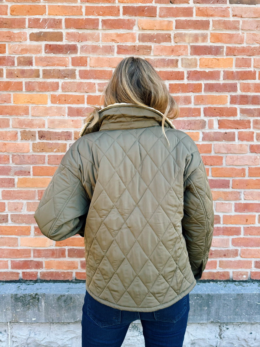 Scallop Quilted Coat
