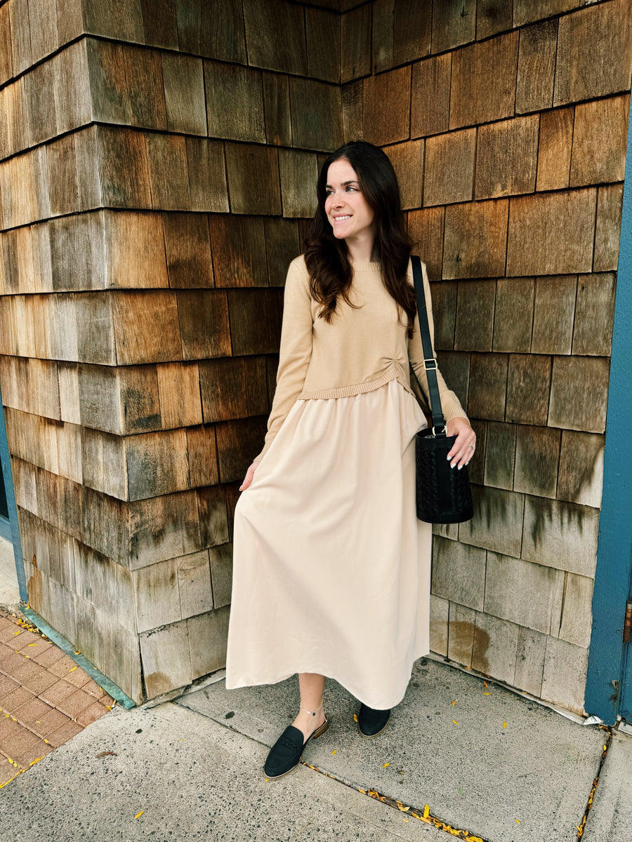 Side Knot Midi Dress