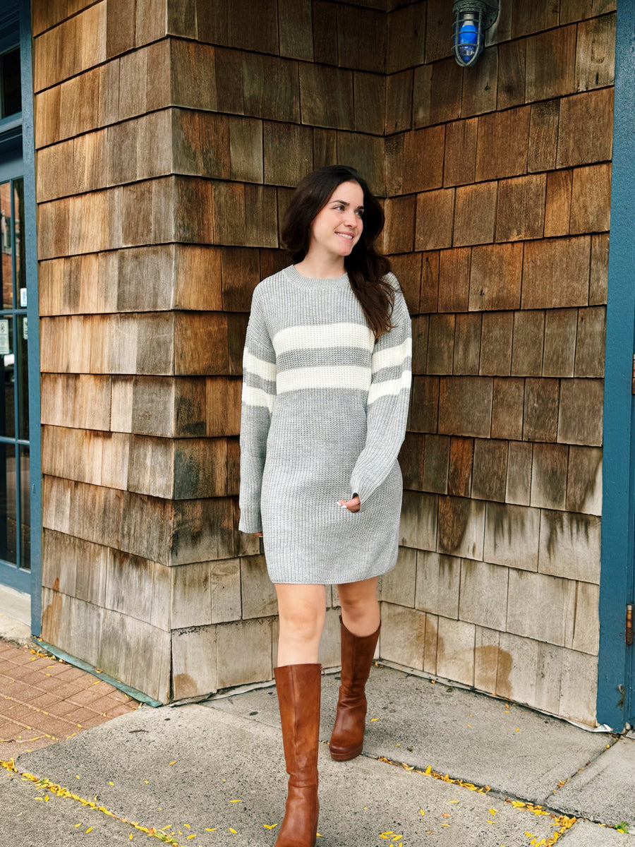 Varsity Sweater Dress