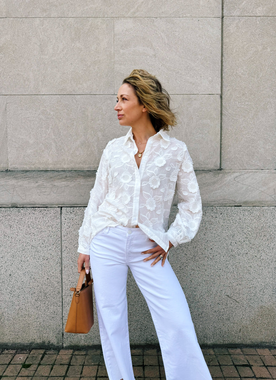 Gemma Floral Buttondown
