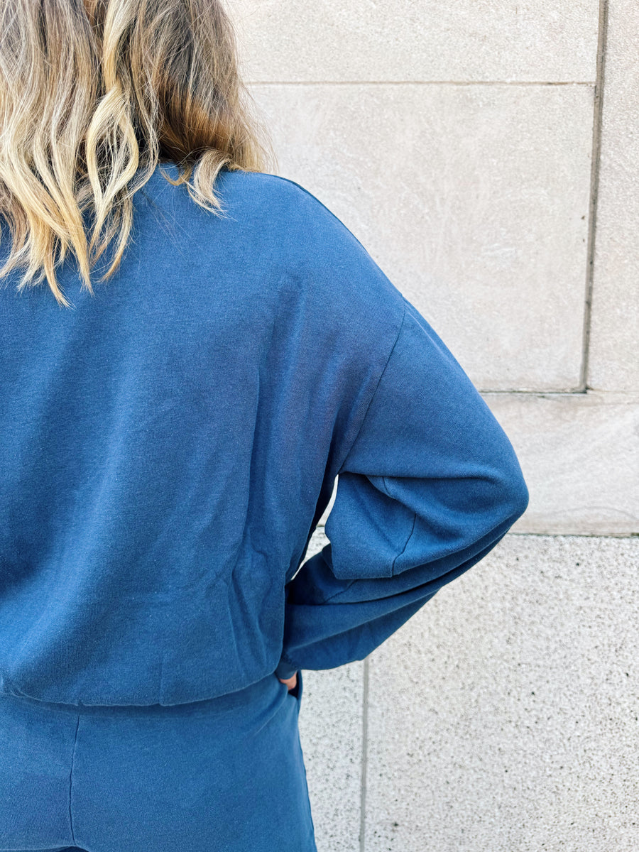 Perry Pullover: Azure Blue