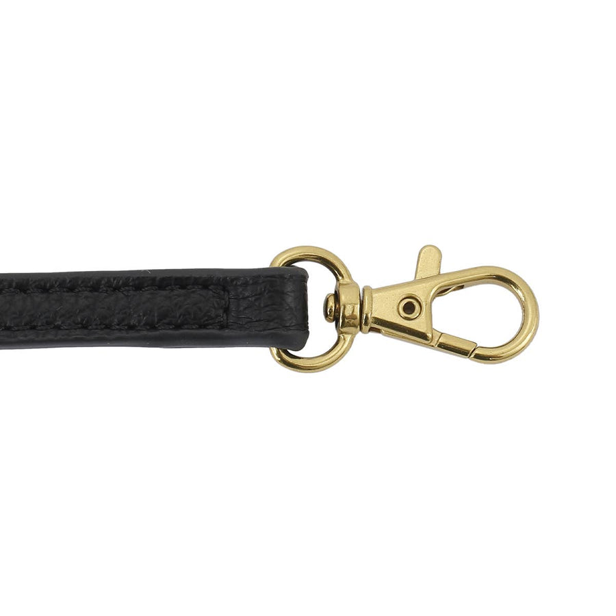 Bean Crossbody- Recycled Vegan Bag: Black Pebbled