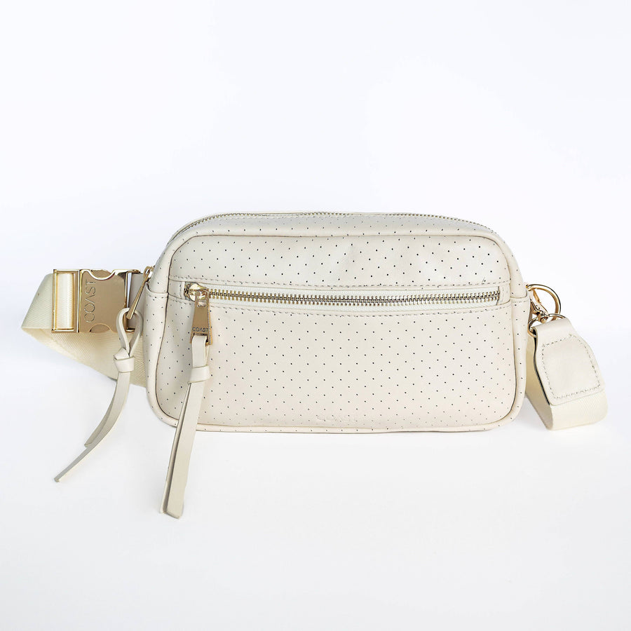 Hampton Leather Crossbody Bag: Shell