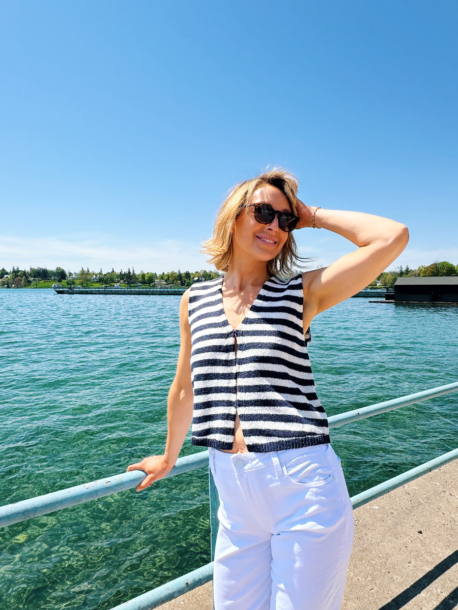 Nina Striped Vest