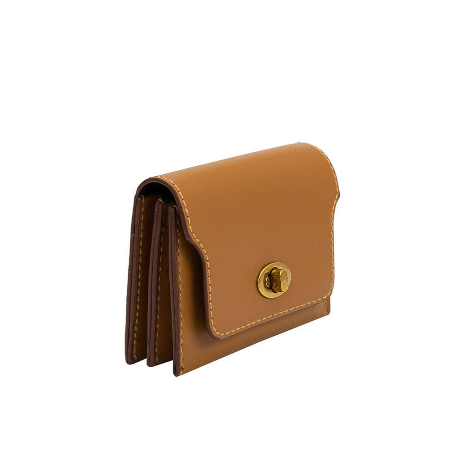 Tara Card Case Wallet: Tan