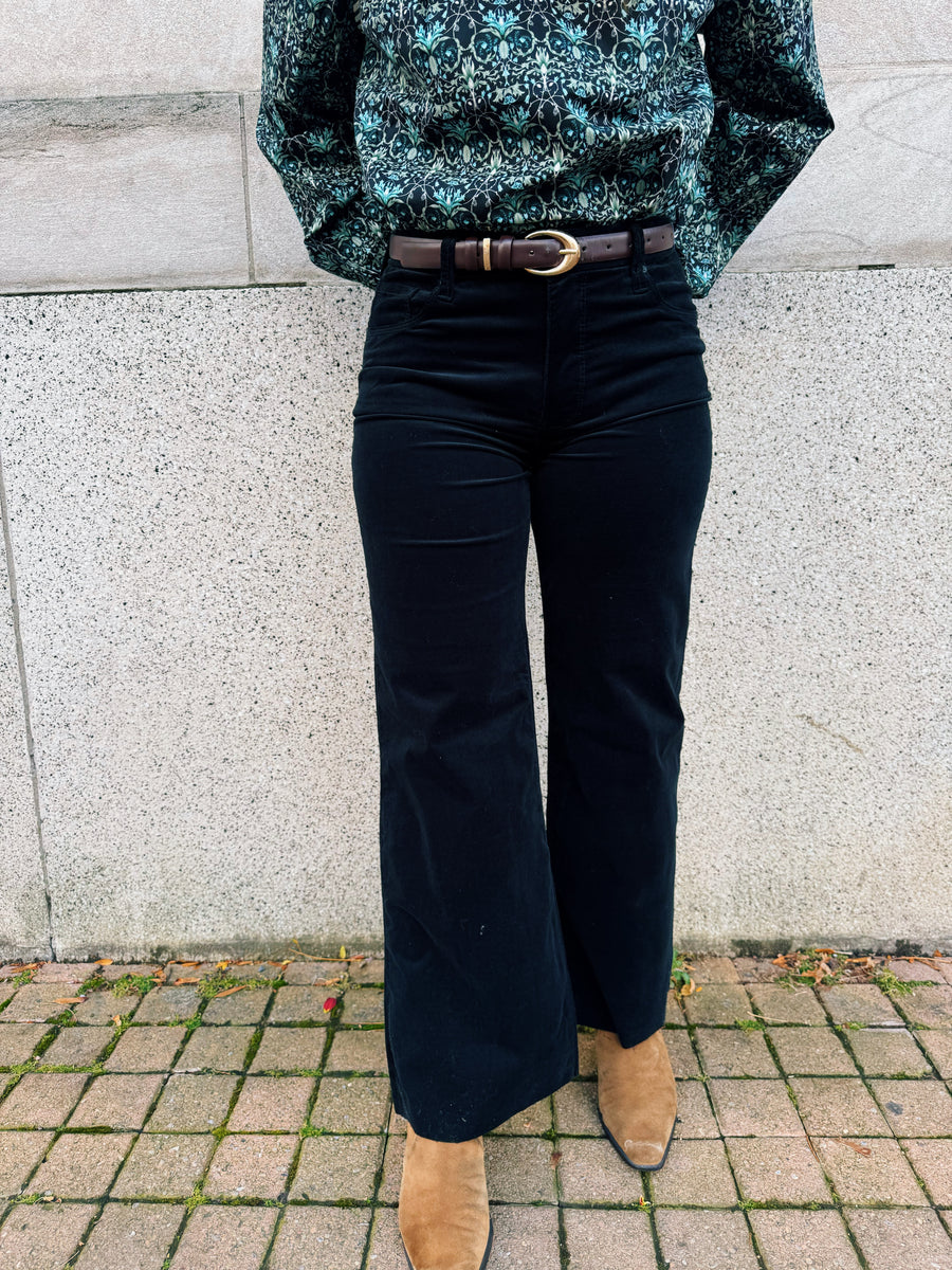 Meg High Rise Wide Leg: Black