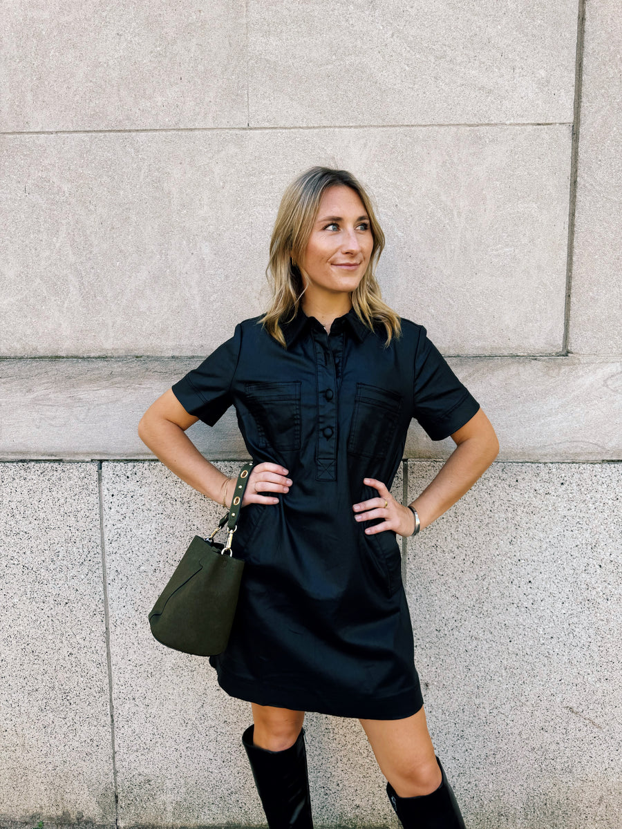Tatiana Faux Leather Dress
