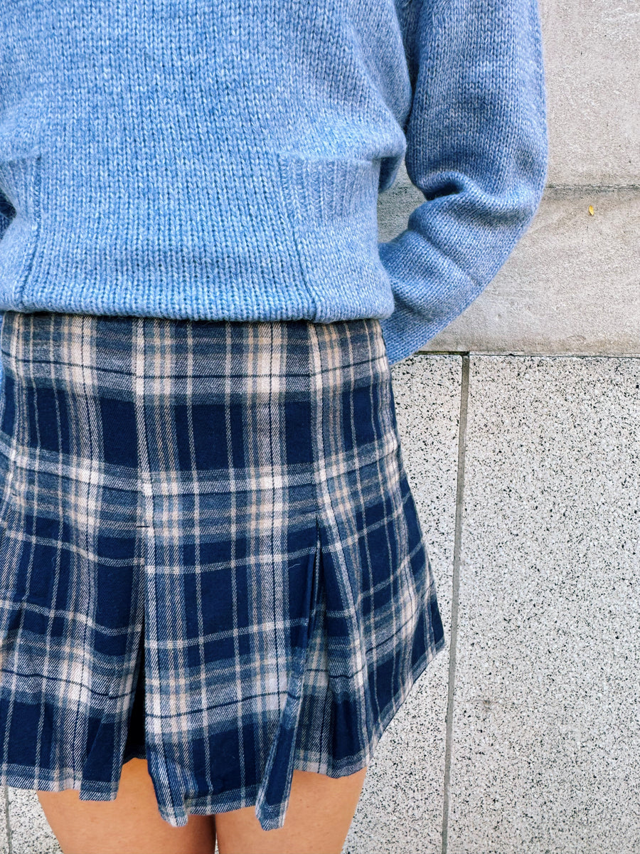 Lillian Plaid Mini Skort