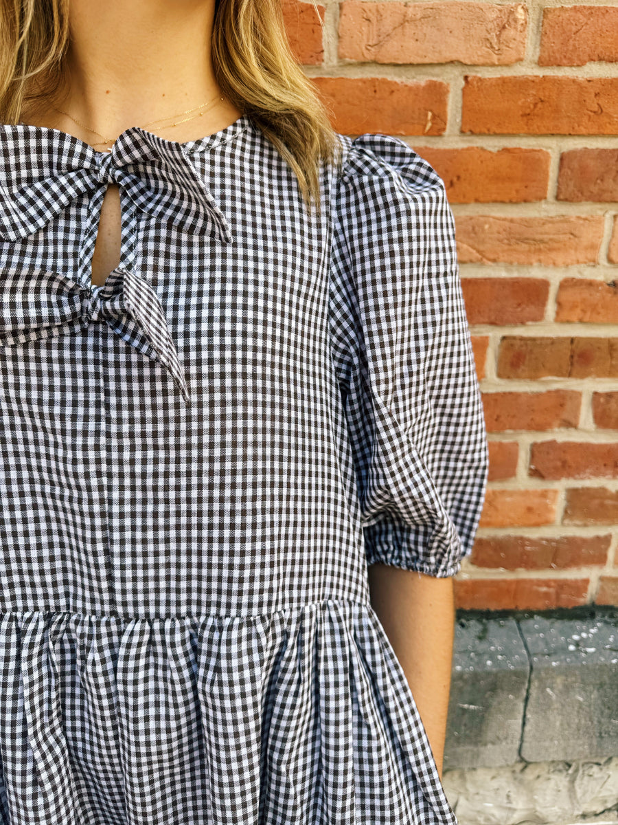 Falling For Gingham Dress