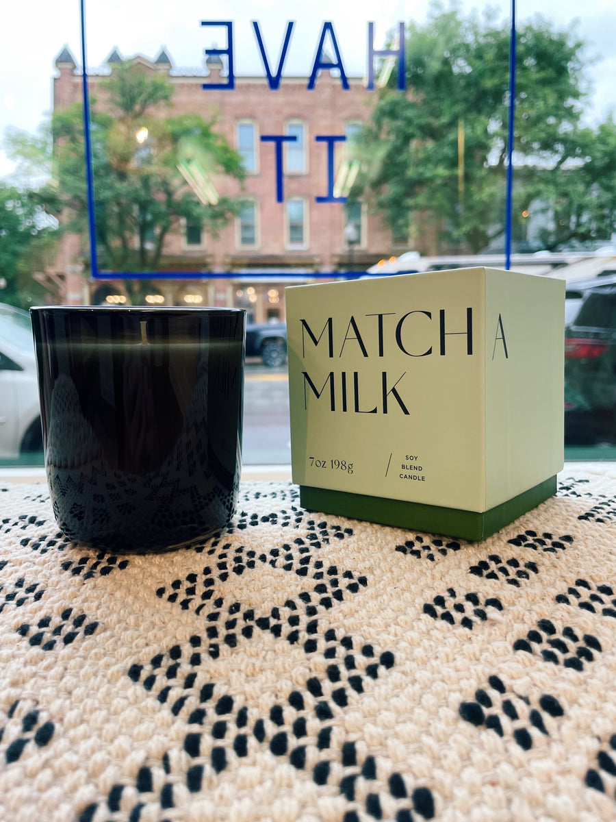 Signature Boxed Candle: Matcha Milk