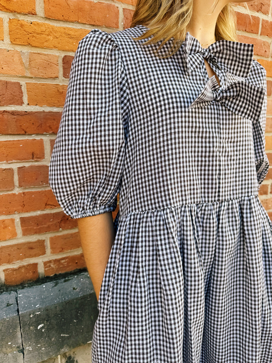 Falling For Gingham Dress