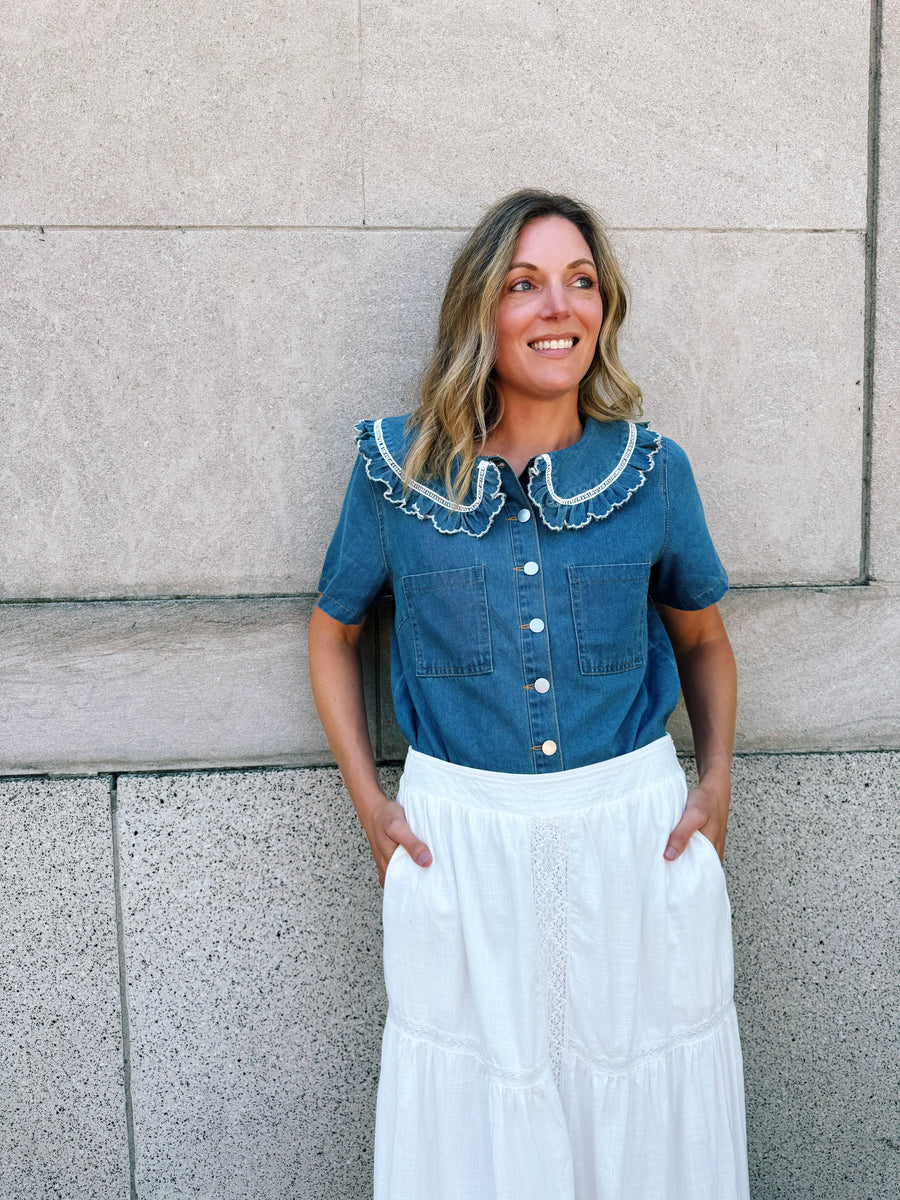 Skylar Denim Blouse