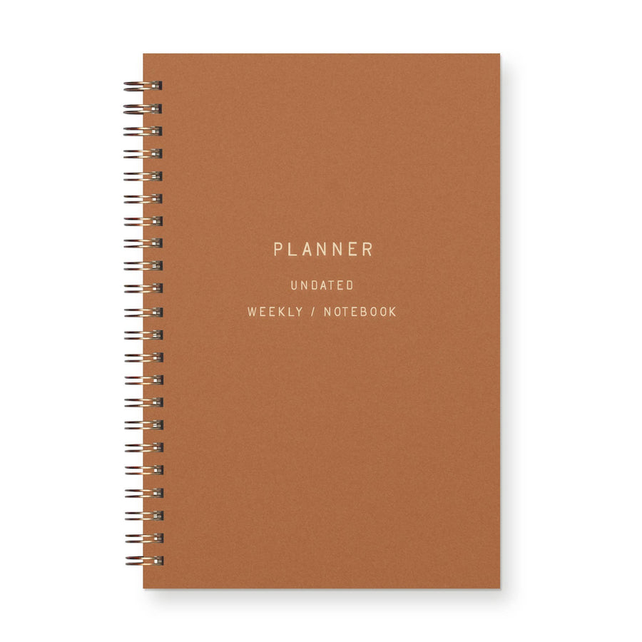 Standard Type Undated Weekly Planner Journal