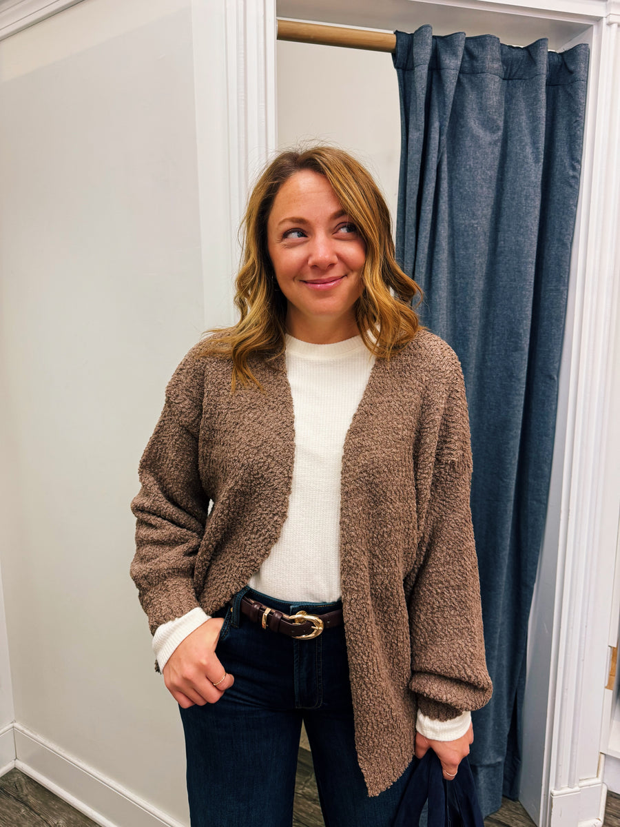 Popcorn Textured Cardigan