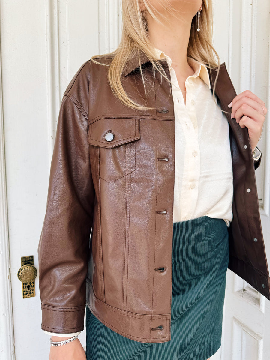 Echo Faux Leather Jacket