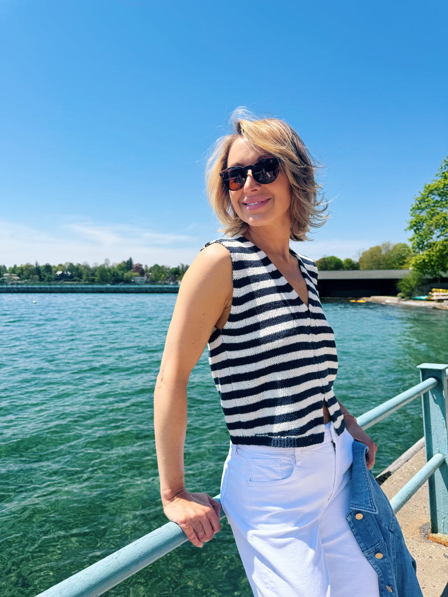 Nina Striped Vest