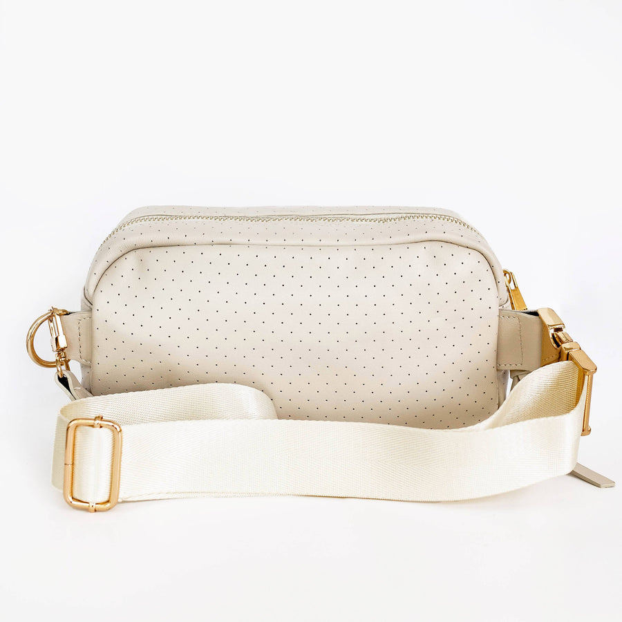 Hampton Leather Crossbody Bag: Shell