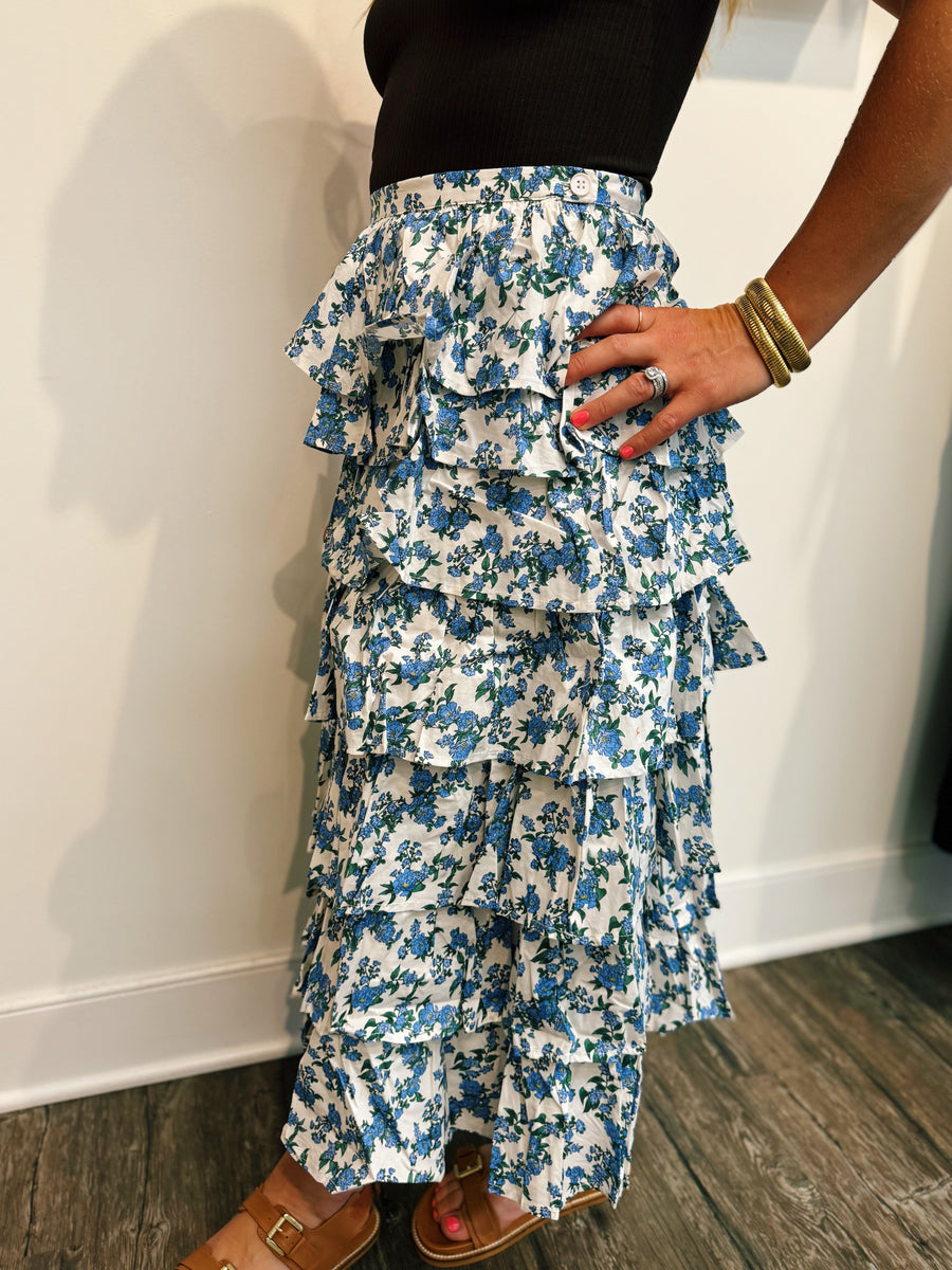 Adora Floral Midi Skirt