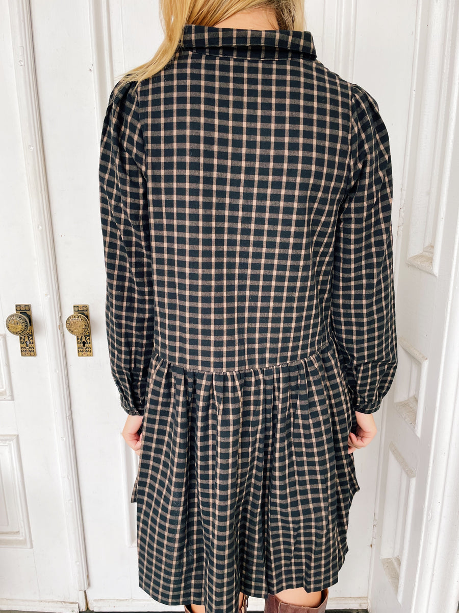 Plaid Collared Dress