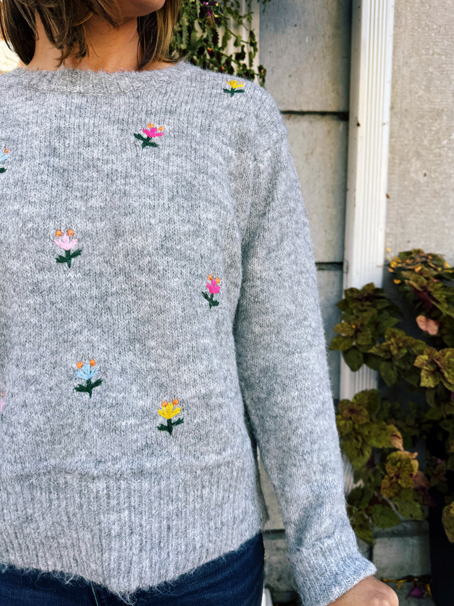 Penny Floral Sweater