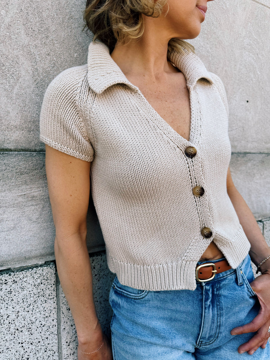 Sabine Collared Cardigan