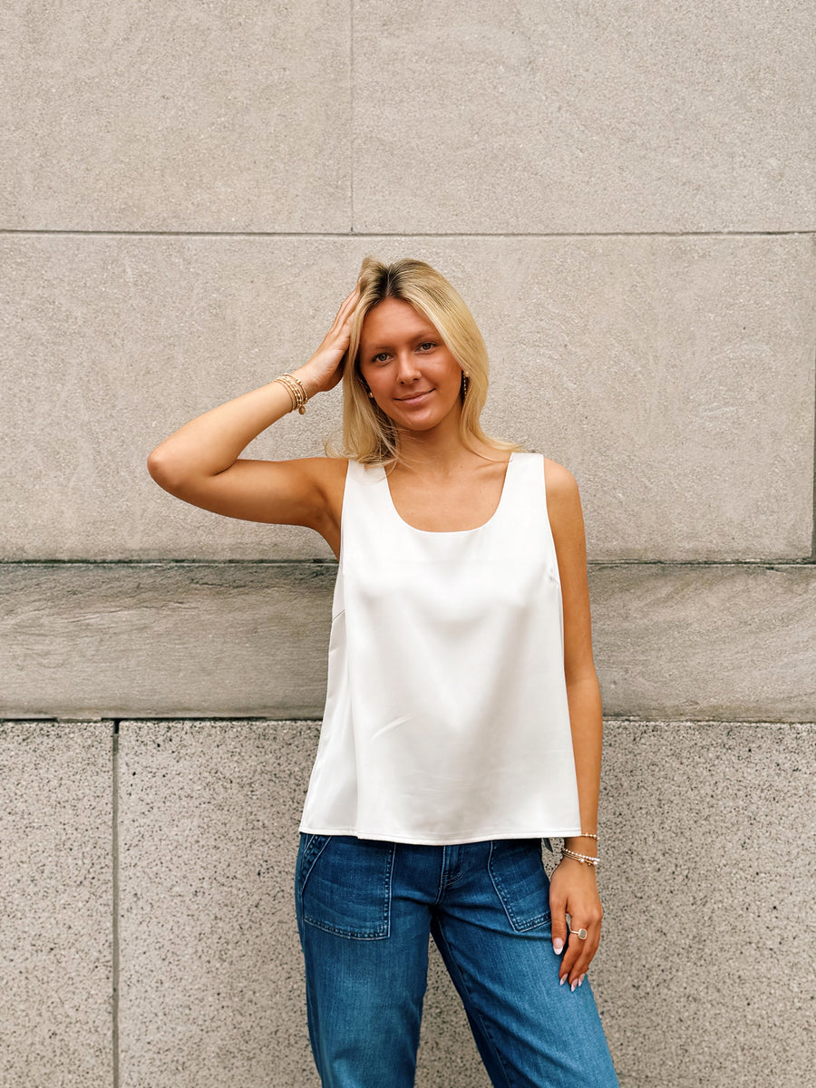 Hazel Satin Tank – Hap + Main