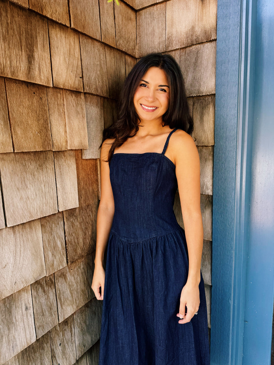 Denim Midi Dress