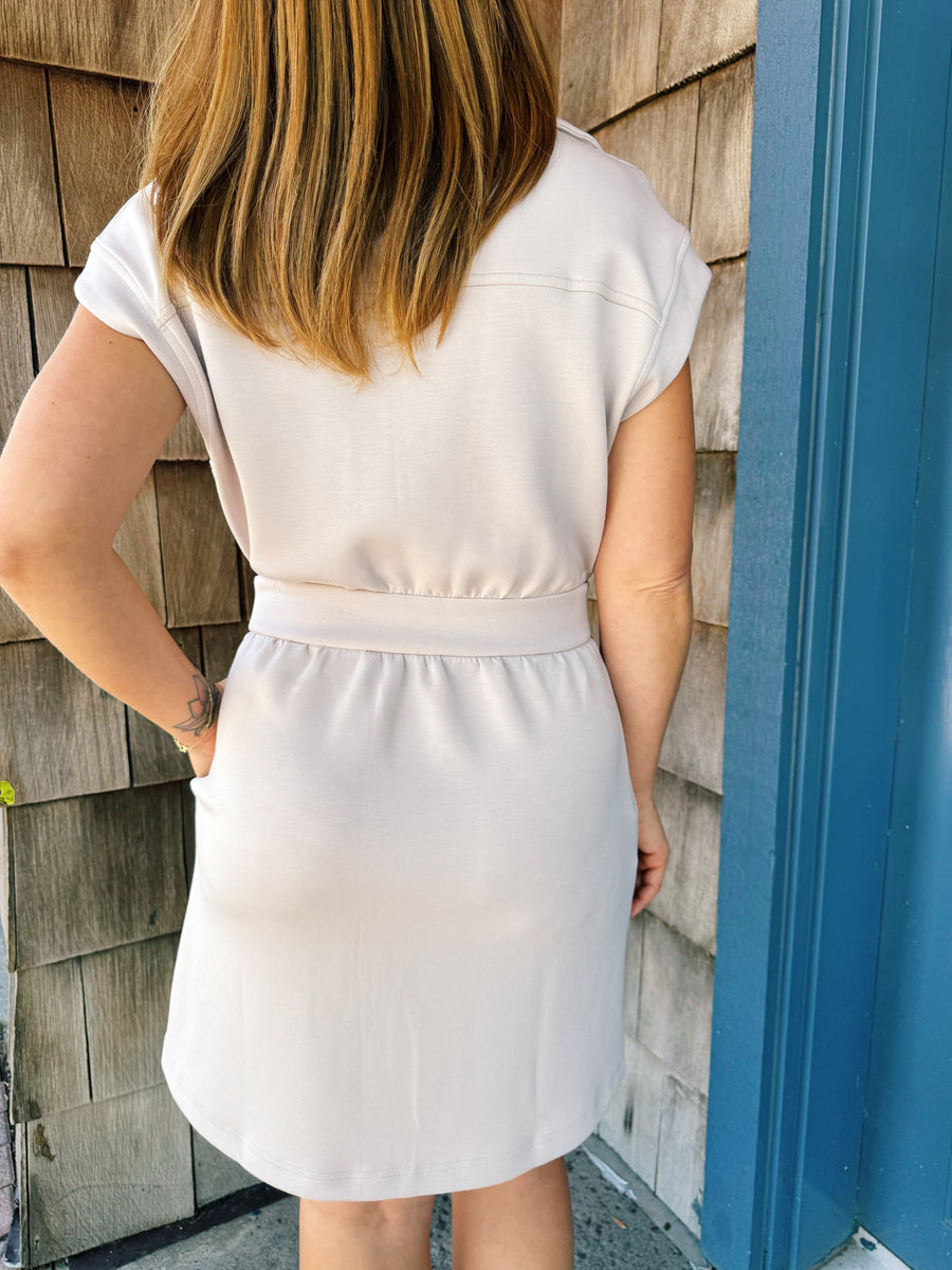 Felix Half Zip Mini Dress