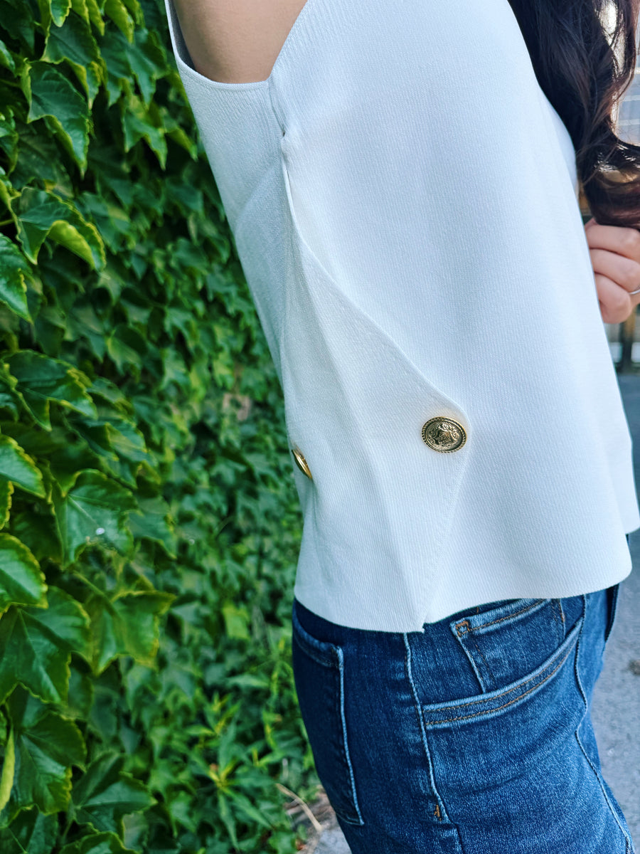 Button Knit Tank