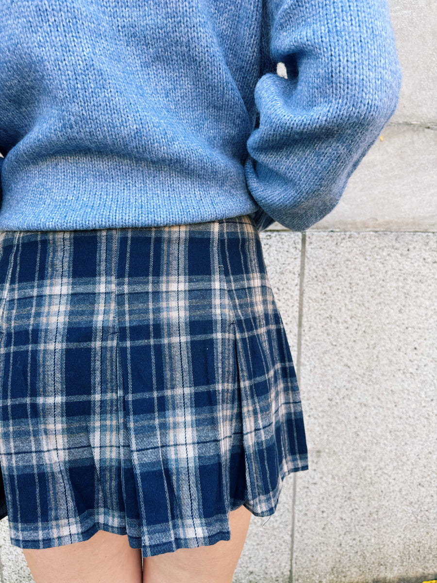 Lillian Plaid Mini Skort