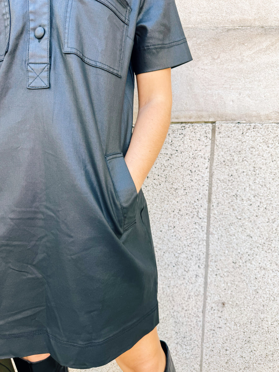 Tatiana Faux Leather Dress