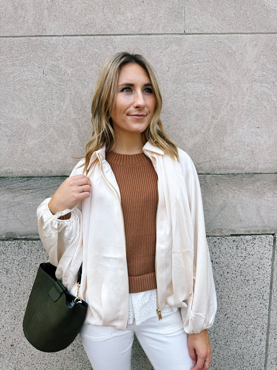 Satin Bubble Jacket
